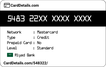 Card Details: 548322