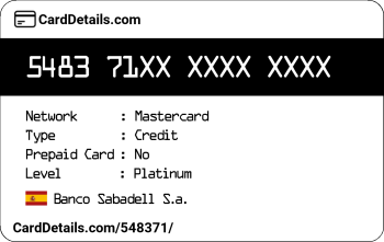 Card Details: 548371