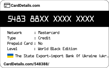 Card Details: 548388