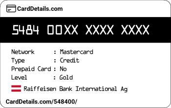 Card Details: 548400