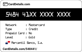 Card Details: 548441