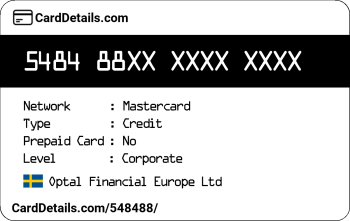 Card Details: 548488