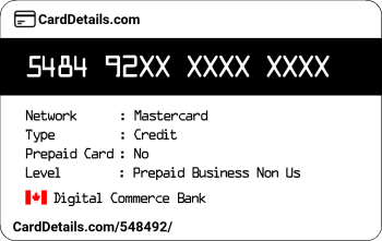 Card Details: 548492
