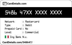 Card Details: 548647