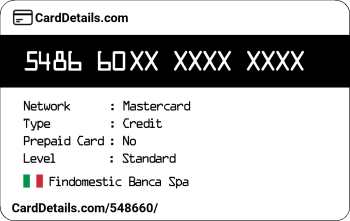 Card Details: 548660