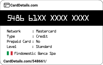 Card Details: 548661