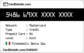 Card Details: 548669