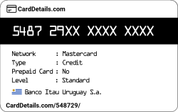 Card Details: 548729