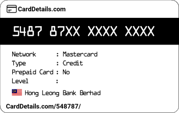 Card Details: 548787