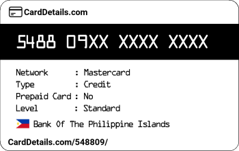Card Details: 548809