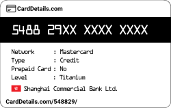 Card Details: 548829