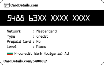 Card Details: 548863