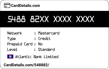 Card Details: 548882