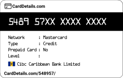 Card Details: 548957