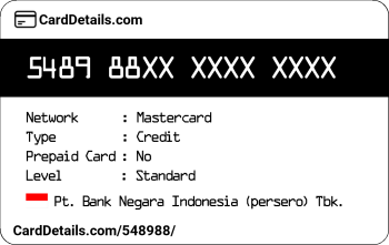 Card Details: 548988
