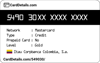 Card Details: 549030
