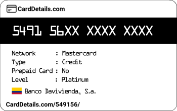 Card Details: 549156