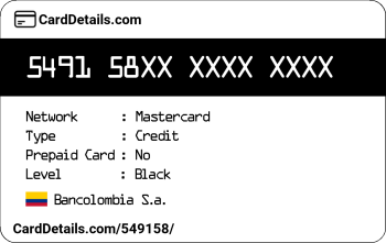 Card Details: 549158