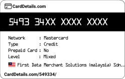 Card Details: 549334