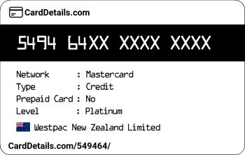 Card Details: 549464