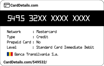 Card Details: 549532