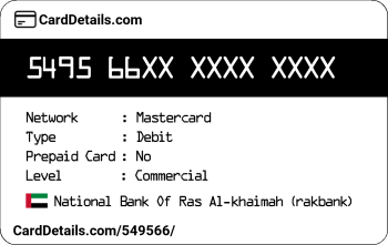 Card Details: 549566