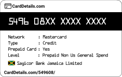 Card Details: 549608