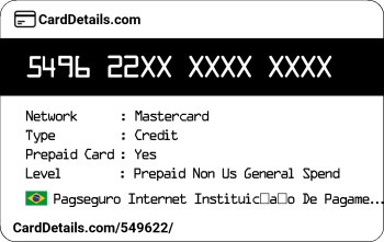 Card Details: 549622