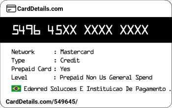 Card Details: 549645