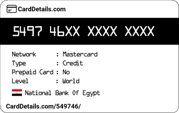 Card Details: 549746