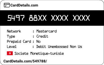 Card Details: 549788