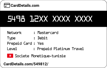 Card Details: 549812