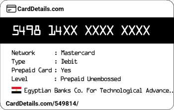 Card Details: 549814
