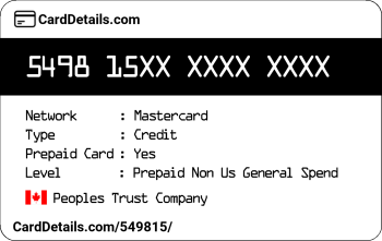 Card Details: 549815