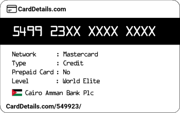 Card Details: 549923