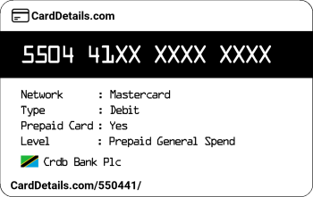 Card Details: 550441