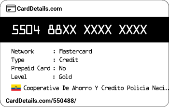 Card Details: 550488