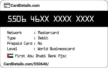 Card Details: 550646