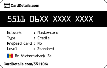 Card Details: 551106