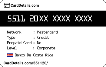 Card Details: 551120