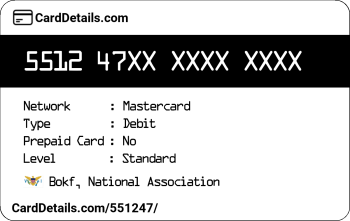 Card Details: 551247