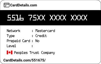 Card Details: 551675