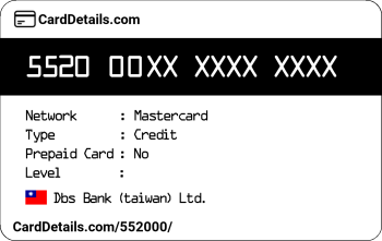 Card Details: 552000