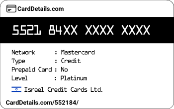 Card Details: 552184