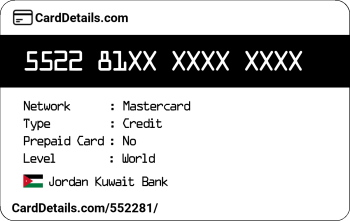 Card Details: 552281