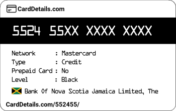 Card Details: 552455