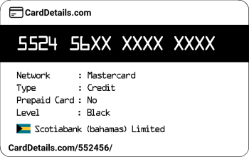 Card Details: 552456