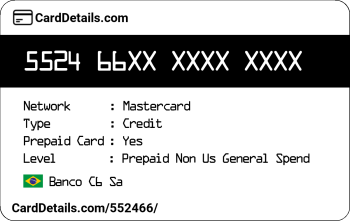 Card Details: 552466