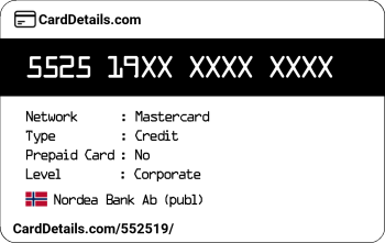 Card Details: 552519