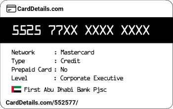 Card Details: 552577